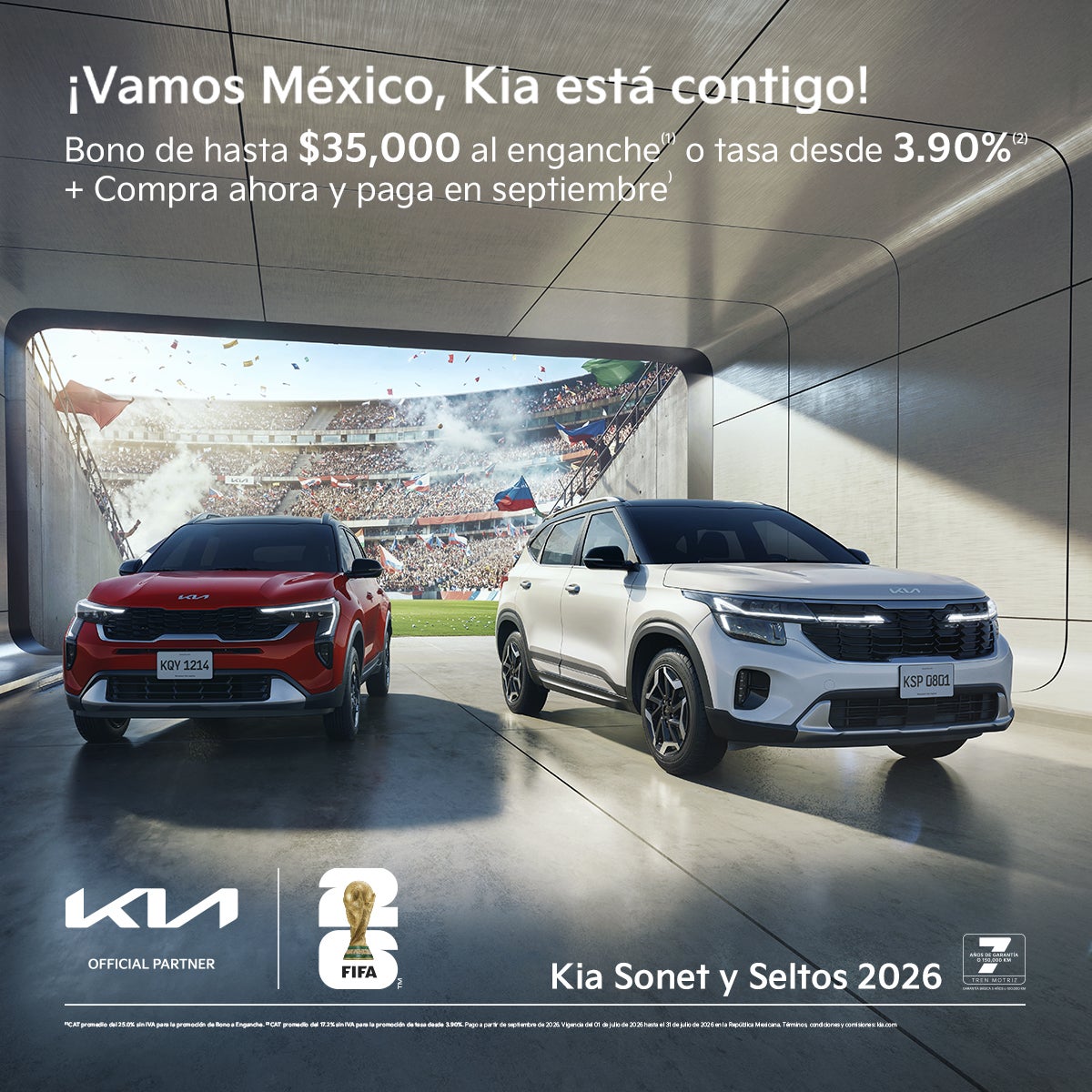 Kia Seltos y Sonet 2026